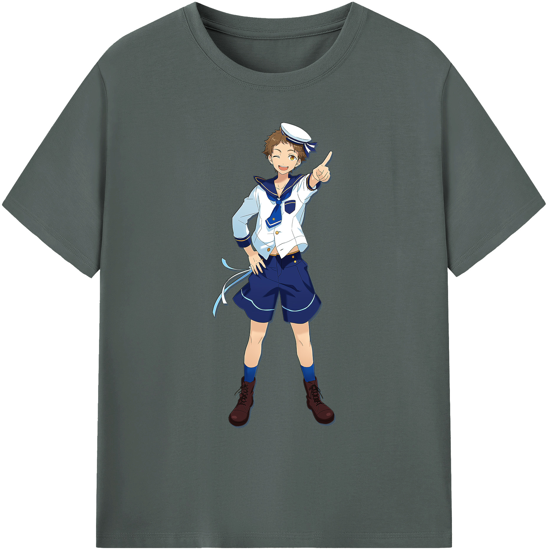 （画像用） あんさんぶるスターズ! Ensemble Stars 綿100％ メンズ半袖Tシャツ｜肌触りやわらか＆通気性